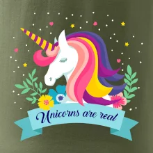 Unicorns are real duhový Unicorns are real duhový
