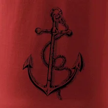 Kotva kreslená tužkou