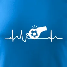 EKG fotbal rozhodčí a píšťalka