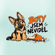 Boty jsem neviděl - štěně vlčáka