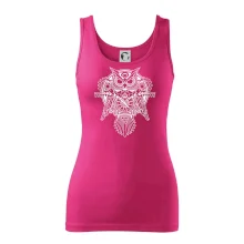 Steampunk sova černobílá