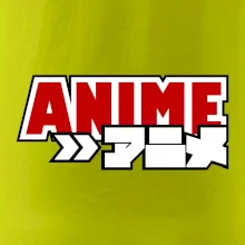 Anime nápis červený