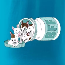 Bullterrier Friends Forever zelené (Pecka design)