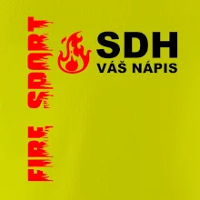SDH nápis (oheň, firesport, název sboru - vlastní nápis)