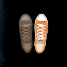 Párové boty - oranžové