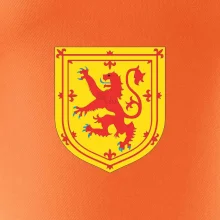 Skotský lev na hrudi