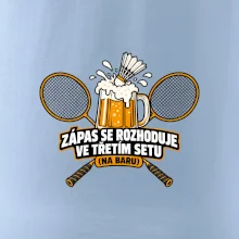 Badminton třetí set na baru