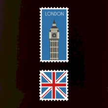 Londýn známka barevná