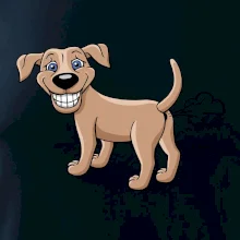 Prdící pes kreslený (Hana-creative)