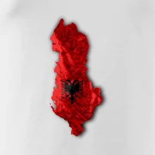 Mapa Albánie reliéf hor