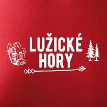 Lužické hory nápis Lužické hory nápis