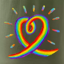 Srdce pride duha kreslená