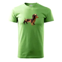 Jezevčík - slepený z papíru