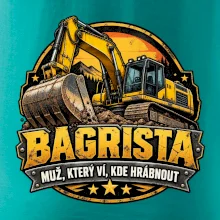 Bagrista muž který ví kde hrábnout