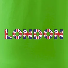 Nápis London vlajka