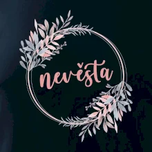 Nevěsta květinový kruh růžový