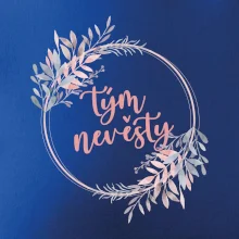 Tým nevěsty květinový kruh růžový