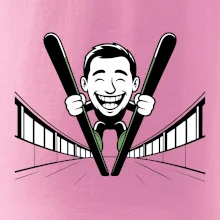 Vysmátý kreslený skokan