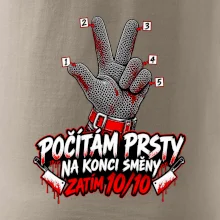 Řezník počítám prsty na konci směny
