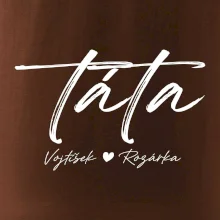 Triko táta psací se jmény dětí