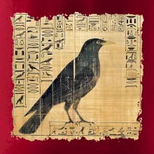 Egyptské hieroglyfy pták