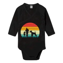 Knírač a táta s dcerou