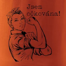Jsem očkována - černě