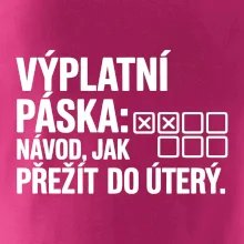 VÝPLATNÍ PÁSKA: Návod, jak přežít do úterý