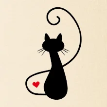 Zamilovaná kočka zpředu