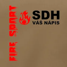 SDH nápis (oheň, firesport, název sboru - vlastní nápis)