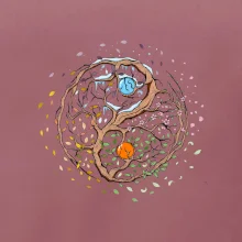 Yin & Yang strom - zima, léto