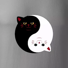 Kočky jin jang barevné