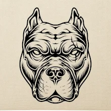 Americký stafordširský teriér hlava