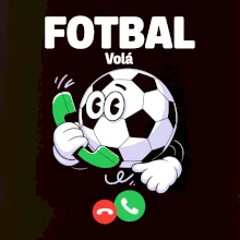 Karikatura fotbal volá