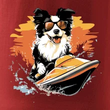 Border Kolie na vodním skútru