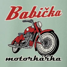 Babička motorkářka