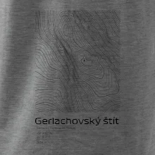 Gerlachovský štít - vrstevnice v obdélníku