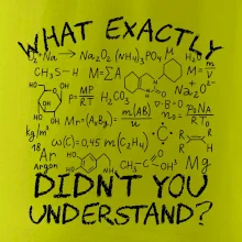 What exactly didnt you understand Chemistry