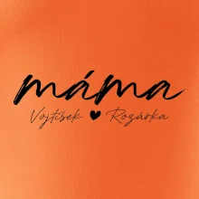 Triko máma psací se jmény dětí