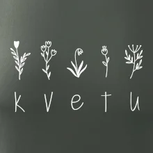 Kvetu - Nápis s květinami