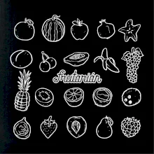 Frutarián ovoce ve čtverci