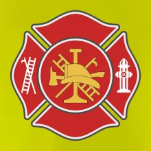 Fire department logo červené