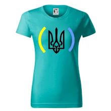 Ukrajina trojzubec s barvami