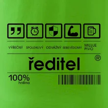 Čárový kód - Ředitel