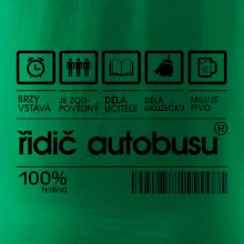 Čárový kód řidič autobusu