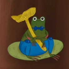 Žába s houbou  (studio-arte.cz)