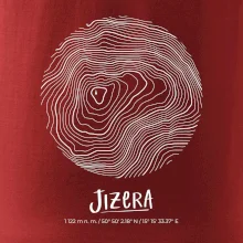Jizera - vrstevnice v kruhu
