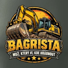 Bagrista muž který ví kde hrábnout