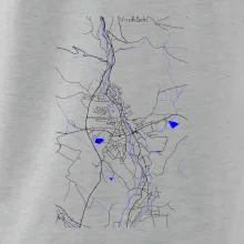 Vrchlabí - Mapa s vodními toky