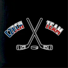 Czech team - hokejky a puk